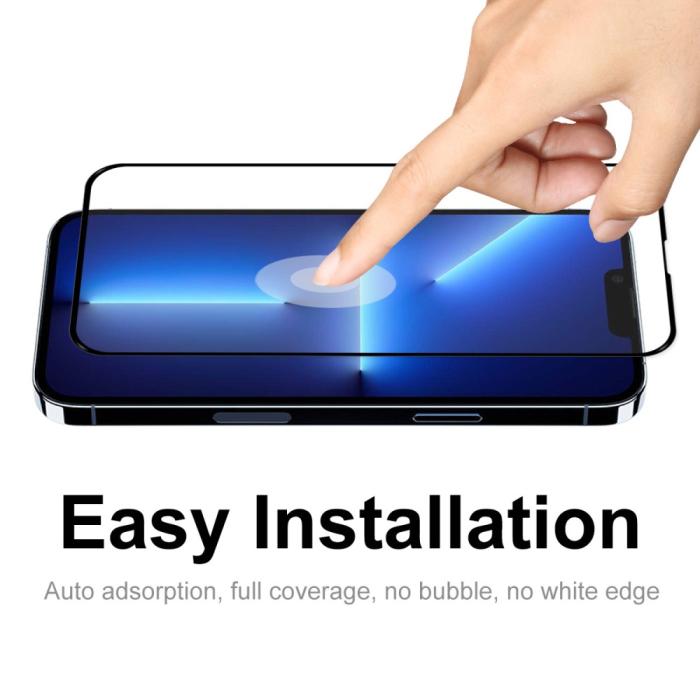 OEM - [1-PACK] Härdat Glas Skärmskydd iPhone 13 Pro Max - Svart