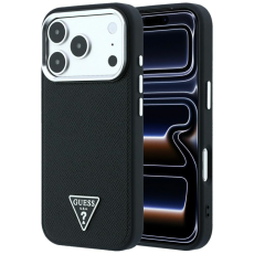 Guess - Guess Mobilskal F&ouml;r iPhone 18 Pro/17 Pro Magsafe Grained Triangle Logo