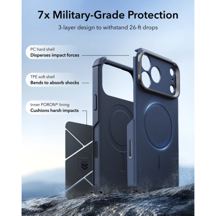 ESR - ESR Mobilskal För iPhone 17 Pro/18 Pro Magsafe Cyber Tough Kickstand