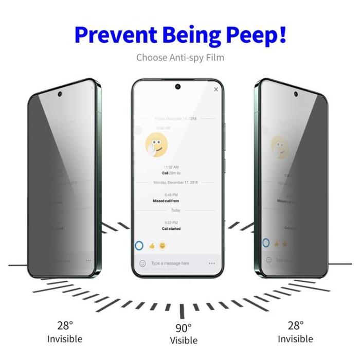 OEM - [2-PACK] Privacy Härdat Glas Skärmskydd Galaxy S23 Plus