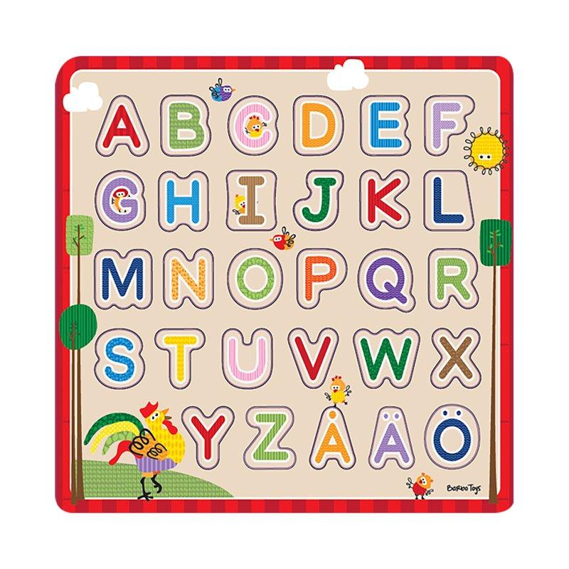 BARBO Pussel 29 Pcs Classic Wooden ABC Puzzle (SE)