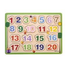 BARBO - BARBO Pussel 20 Pcs Classic Wooden 1-2-3 Puzzle