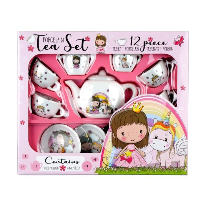 BARBO - BARBO Classic Porcelain Tea Set 12 Pcs Pink