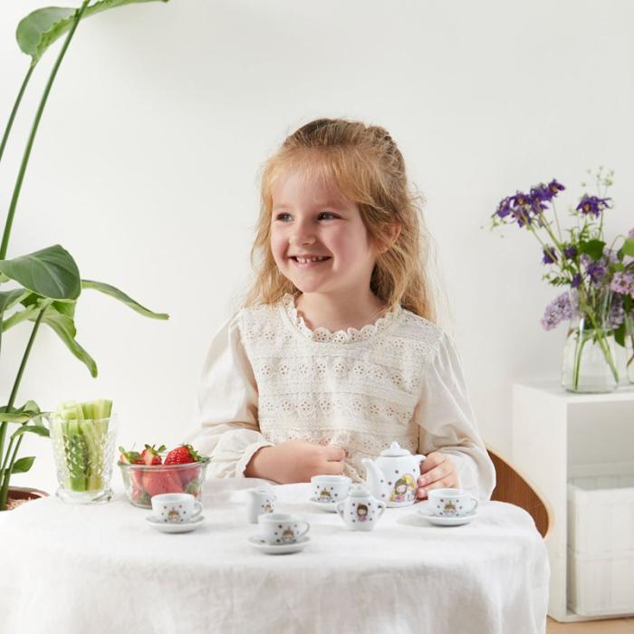 BARBO - BARBO Classic Porcelain Tea Set 12 Pcs Pink