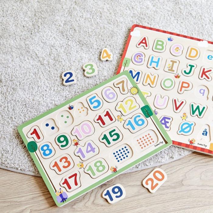 BARBO - BARBO Pussel 20 Pcs Classic Wooden 1-2-3 Puzzle