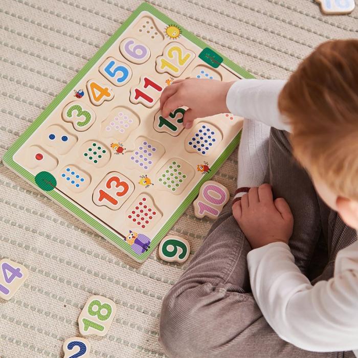 BARBO - BARBO Pussel 20 Pcs Classic Wooden 1-2-3 Puzzle