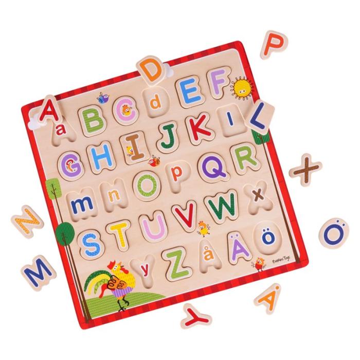 BARBO - BARBO Pussel 29 Pcs Classic Wooden ABC Puzzle (SE)