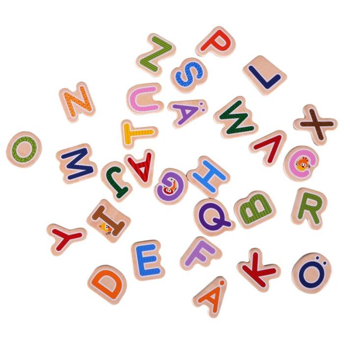 BARBO - BARBO Pussel 29 Pcs Classic Wooden ABC Puzzle (SE)