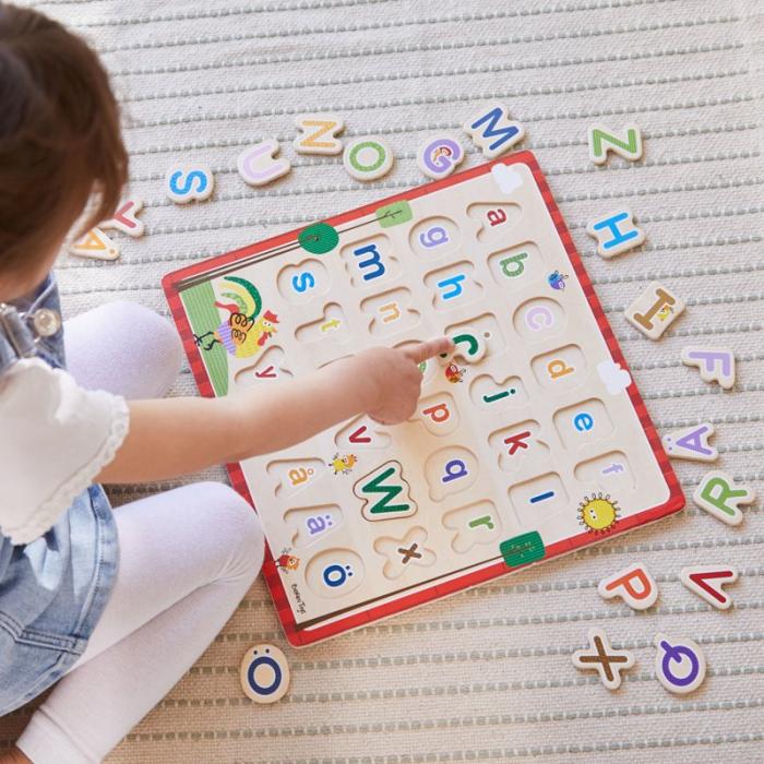 BARBO - BARBO Pussel 29 Pcs Classic Wooden ABC Puzzle (SE)