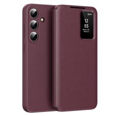 OEM - Mobilfodral f&ouml;r Samsung Galaxy S26 Plus Konstl&auml;der med kortfack - R&ouml;d