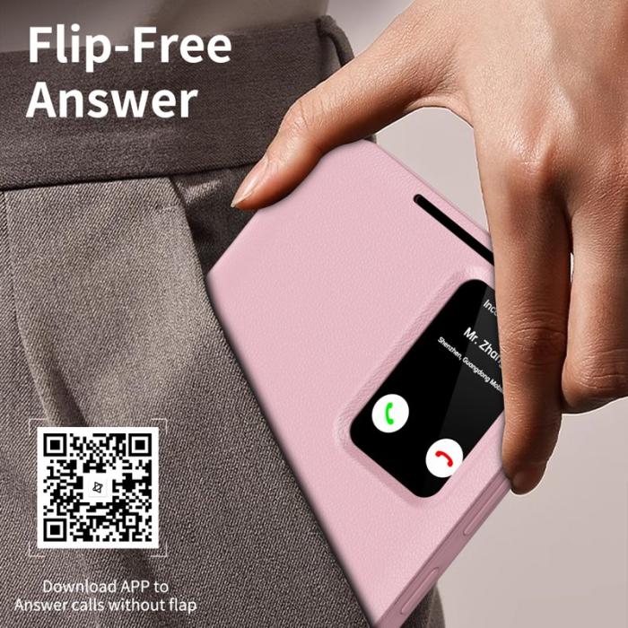 OEM - Mobilfodral för Samsung Galaxy S26 Plus Konstläder med kortfack - Rosa