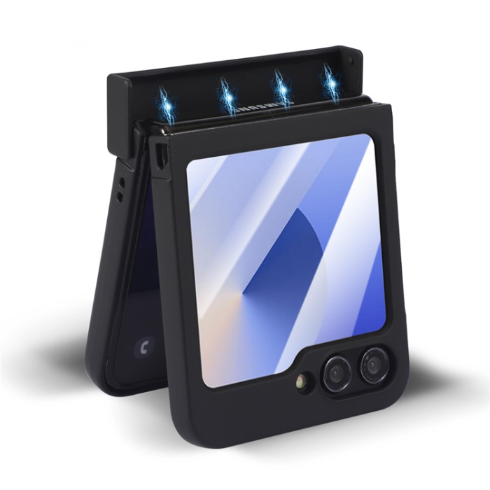 A-One Brand - Galaxy Z Flip 7 Mobilskal MagSafe Electroplated Vein Rotating