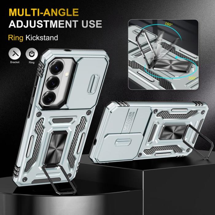 OEM - Mobilskal för Samsung Galaxy S26 Kickstand PC + TPU - Grå