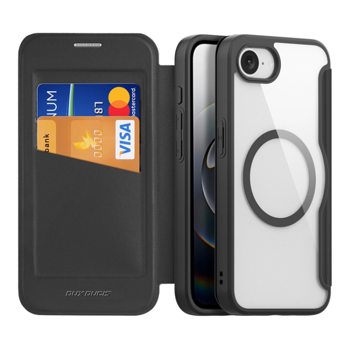 Dux Ducis - Dux Ducis iPhone 16e Plånboksfodral MagSafe Skin X Pro