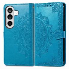 OEM - Pl&aring;nboksfodral f&ouml;r Samsung Galaxy S26 Mandala Blommor Konstl&auml;der - Bl&aring;