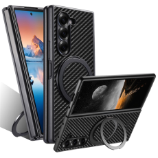 SUTENI - SUTENI Galaxy Z Fold 7 Mobilskal MagSafe Carbon Fiber - Svart