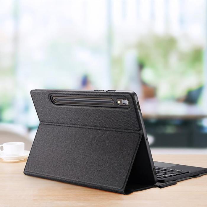 Dux Ducis - Dux Ducis Galaxy Tab S9 Ultra English Keyboard Skal TK Series - Svart