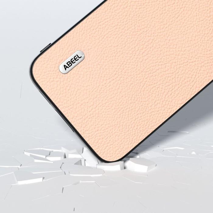 ABEEL - ABEEL Mobilskal till Samsung Galaxy S23 FE Äkta Läder - Rosa
