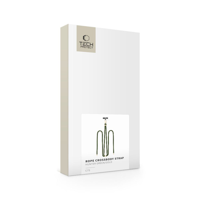 Tech-Protect - Tech-Protect Mobilrem Crossbody C7S - Grön/Guld