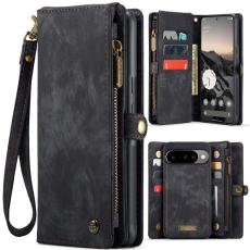 Caseme - CASEME 008 Pl&aring;nboksfodral till Google Pixel 10 Pro Konstl&auml;der - Svart