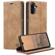 Caseme - CASEME 013 Pl&aring;nboksfodral f&ouml;r Samsung Galaxy A17 5G/4G - Brun