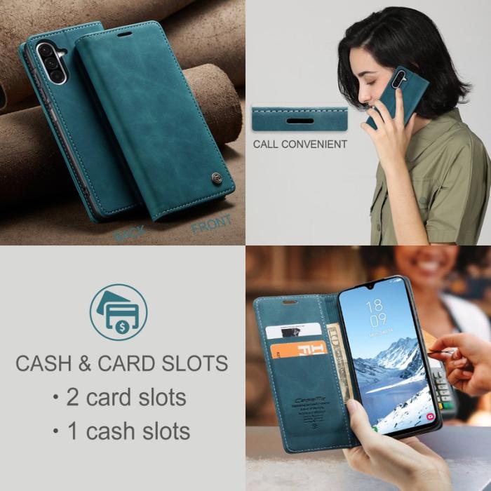 Caseme - CASEME 013 Plånboksfodral för Samsung Galaxy A17 5G/4G - Blå