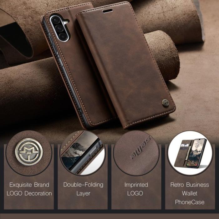 Caseme - CASEME 013 Plånboksfodral för Samsung Galaxy A17 5G/4G - Kaffe
