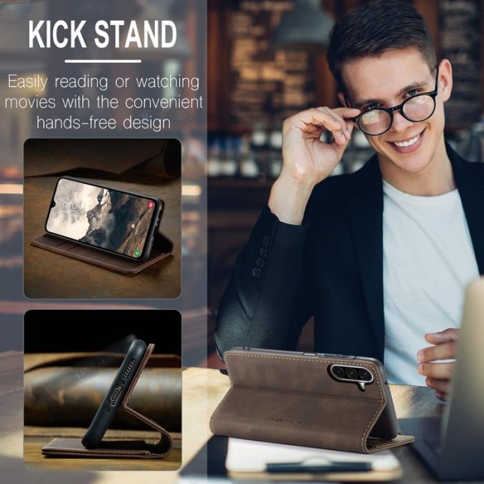 Caseme - CASEME 013 Plånboksfodral för Samsung Galaxy A17 5G/4G - Kaffe