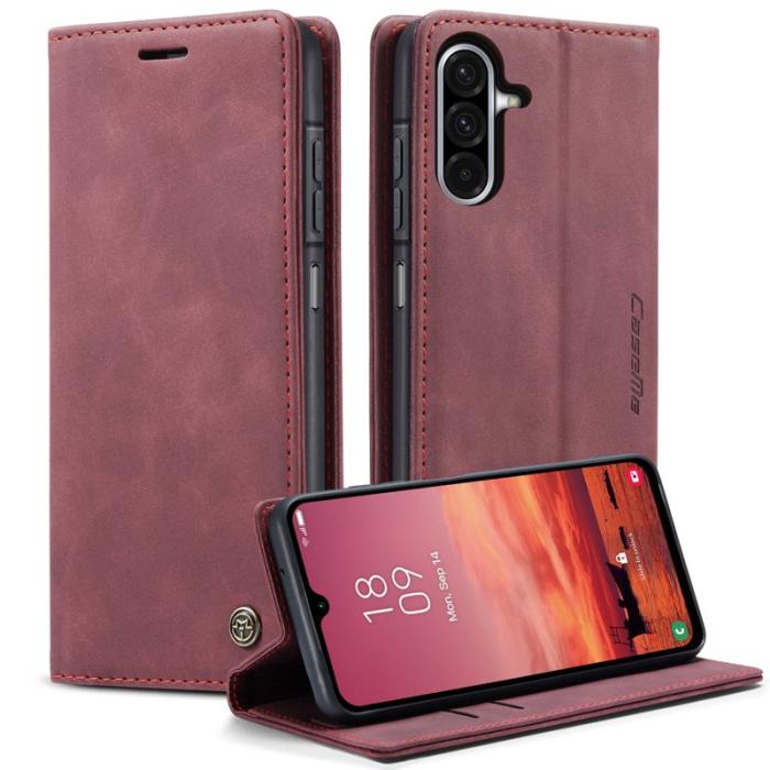 Caseme - CASEME 013 Plånboksfodral för Samsung Galaxy A17 5G/4G - Röd