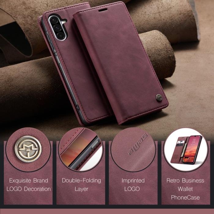 Caseme - CASEME 013 Plånboksfodral för Samsung Galaxy A17 5G/4G - Röd