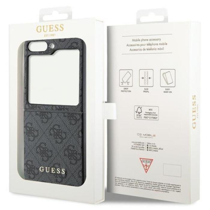 Guess - Guess Galaxy Z Flip 5 Mobilskal Charms Collection - Grå