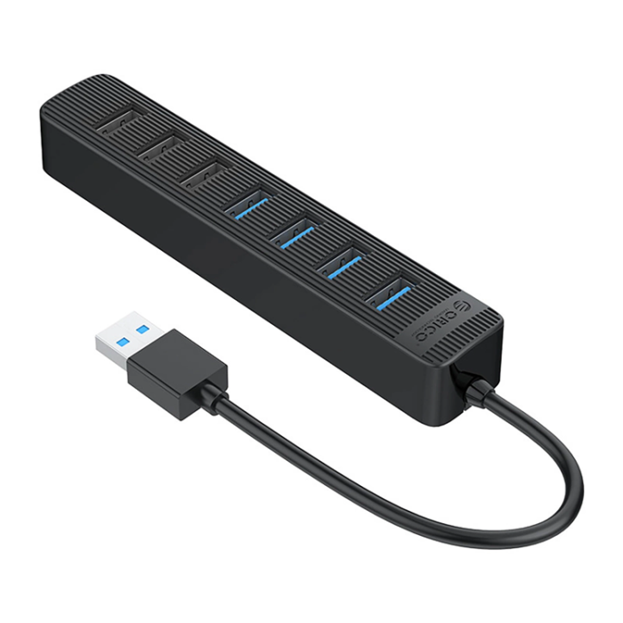ORICO - Orico Hubb 4xUSB-A 3.0 3xUSB-A 2.0 1xUSB-C 5V/3A - Svart