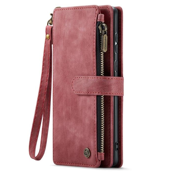 Caseme - CASEME Galaxy A53 5G Plånboksfodral C30 Zipper - Röd