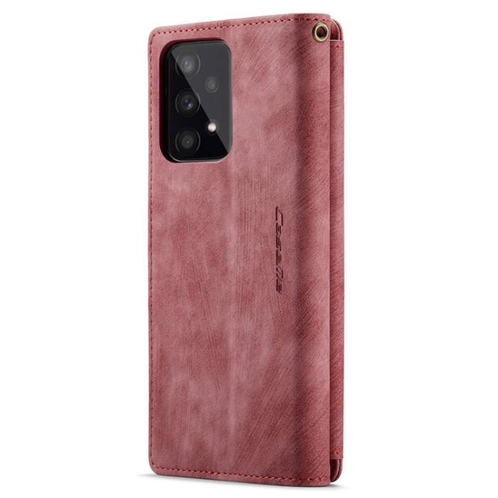 Caseme - CASEME Galaxy A53 5G Plånboksfodral C30 Zipper - Röd