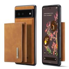 DG.MING - DG.MING Konstl&auml;der Pl&aring;nboksfodral f&ouml;r Google Pixel 7 5G - Brun
