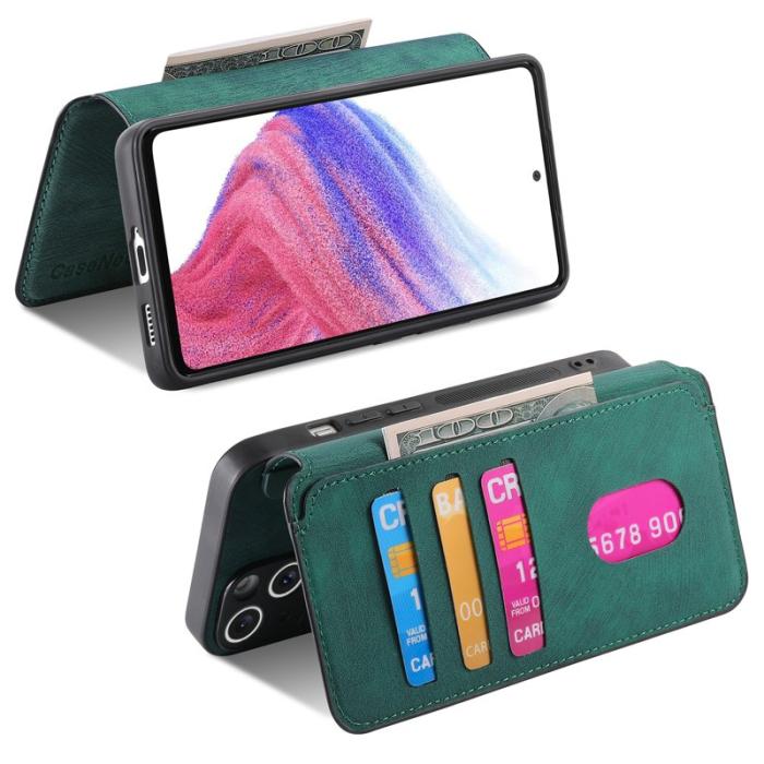 CASENEO - CASENEO Samsung Galaxy A56 5G Plånboksfodral Konstläder - Grön
