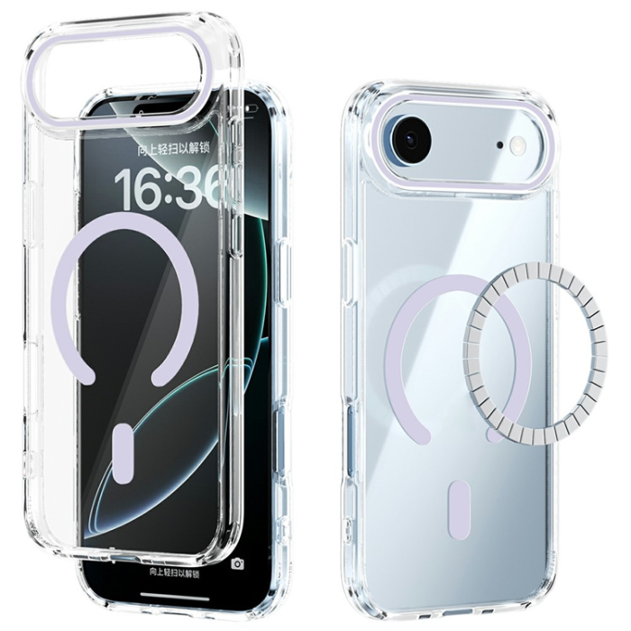 ABEEL - ABEEL iPhone Air Mobiskal MagSafe Anti Scratch - Lila