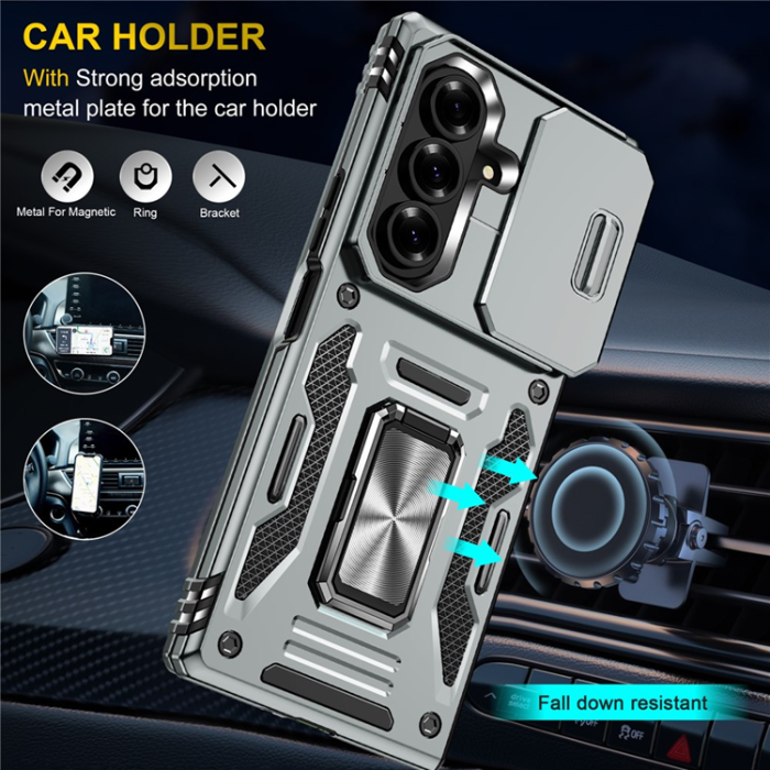 A-One Brand - Galaxy Z Fold7 5G Mobilskal Kickstand Slide - Grå