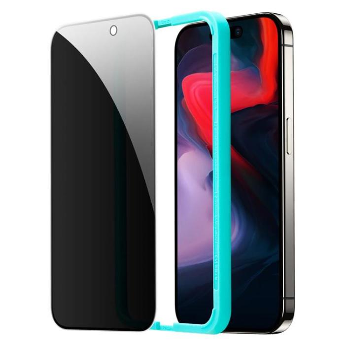 ESR - ESR iPhone 15 Plus Härdat Glas Skärmskydd Privacy