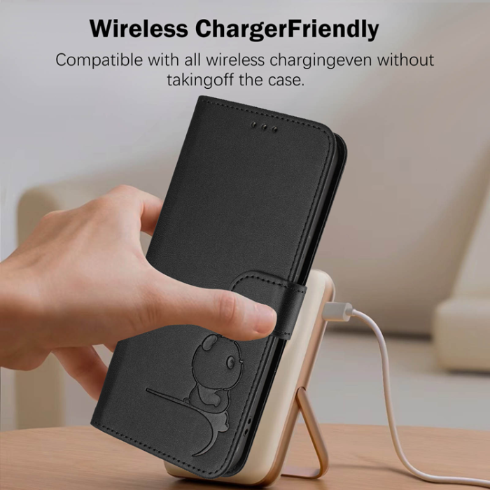 A-One Brand - OnePlus 15 Plånboksfodral Panda Imprint RFID Blocking