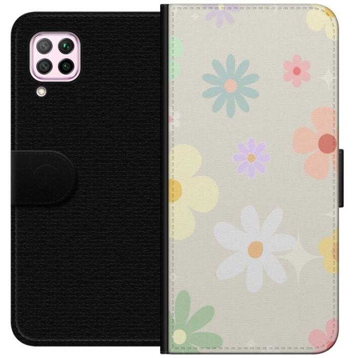 iSecrets - Plånboksfodral till Huawei P40 lite med fejdande blommor