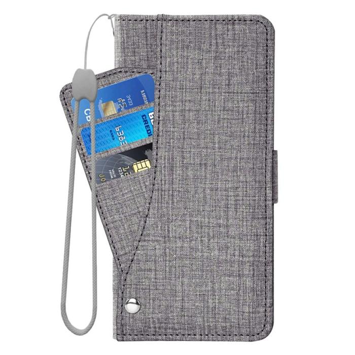 OEM - Samsung Galaxy S26 Fodral Konstläder Jean Tyg - Grå