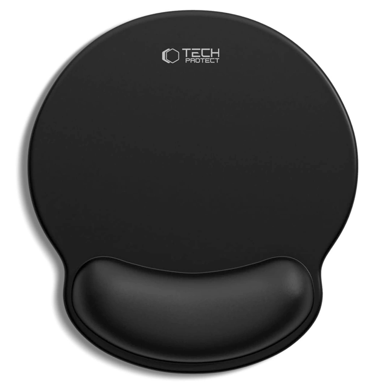 Tech-Protect Mousepad A200 med Gel Handledsstöd - Svart