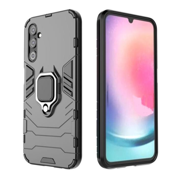 OEM - Galaxy A24 4G Mobilskal Magnetic Ring Hållare - Svart