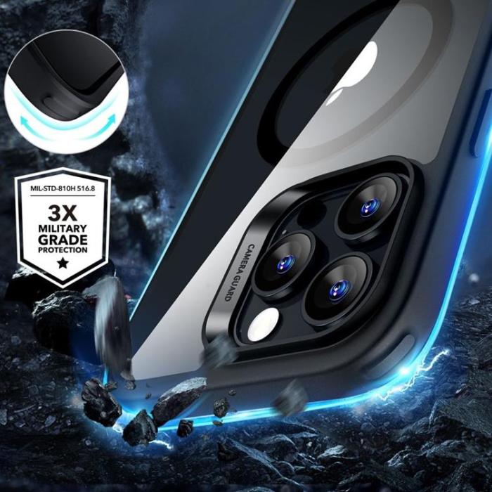 ESR - ESR iPhone 16 Pro Mobilskal Magsafe Halolock Och Härdat Glas