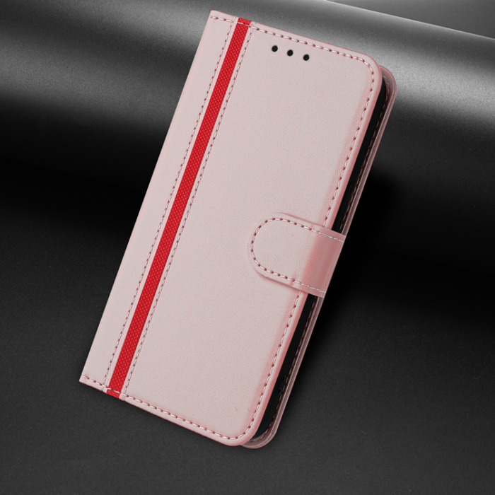 A-One Brand - Galaxy A17/A26 Plånboksfodral Färg Splicing Läder - Roséguld