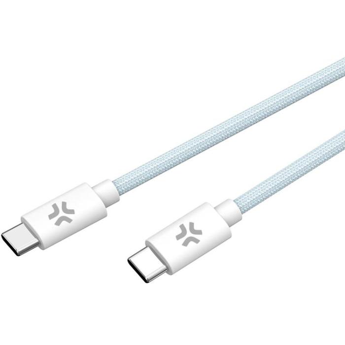 Celly - CELLY USB-C till USB-C kabel 60W 1.5m - Ljusblå