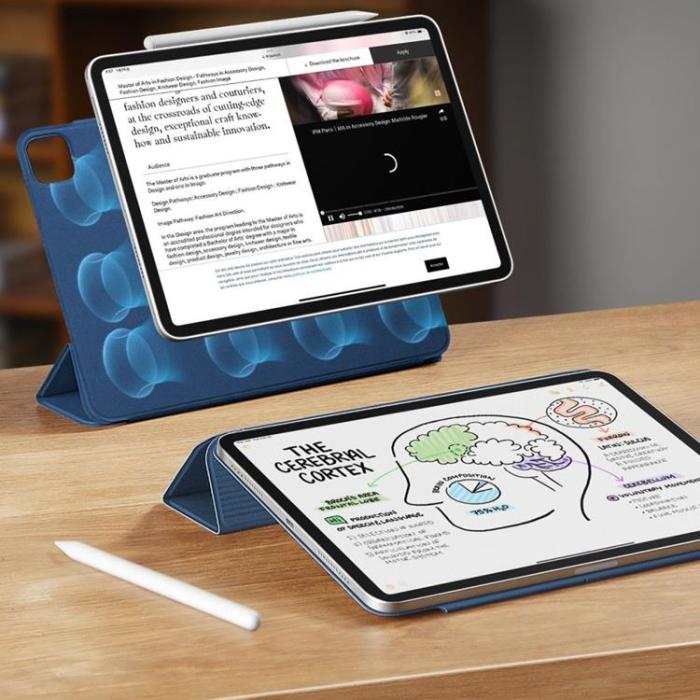 ESR - ESR iPad Pro 11 (2024) Fodral Rebound - Marinblå