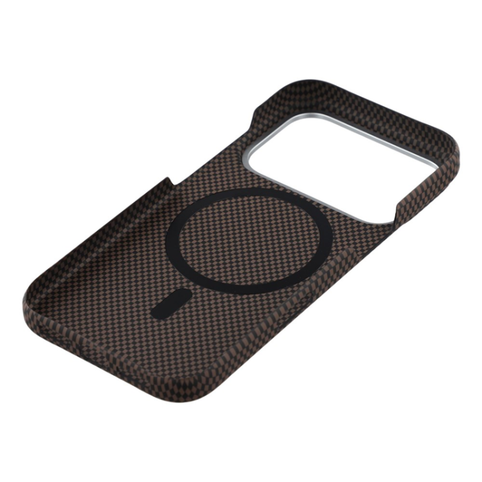 A-One Brand - iPhone 17 Pro Max Mobilskal MagSafe Carbon Fiber - Gilded