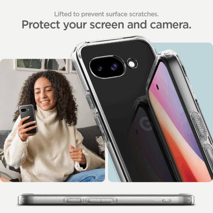 Spigen - Spigen Google Pixel 9a Mobilskal Ultra Hybrid - Crystal Clear